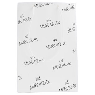 Bolsa De Regalo Mediana Papel de ajuste de Eid Mubarak