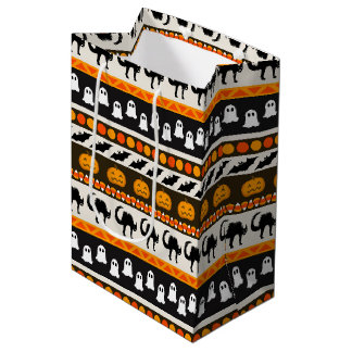 Bolsa De Regalo Mediana Papel de envoltura de Halloween