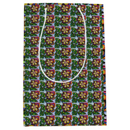 Bolsa De Regalo Mediana Papel de envolvimiento floral