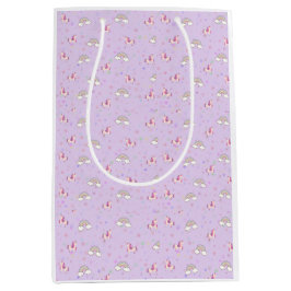 Bolsa De Regalo Mediana Papel de regalo Cielos de Unicornios Peachify