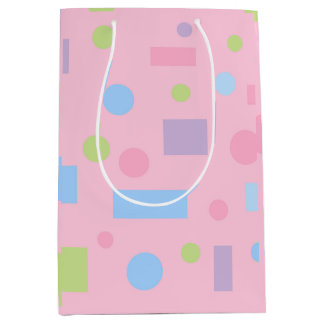 Bolsa De Regalo Mediana Papel de regalo de cumpleaños con lunares pastel r