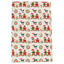 Papel de regalo de Navidad Amigos de Pan de Jengib