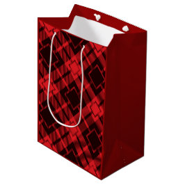 Bolsa De Regalo Mediana Papel de regalo de tartán con patrón de diamante r