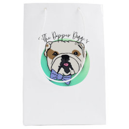Bolsa De Regalo Mediana Papel de tejidos Dapper Doggies