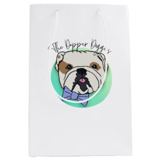 Bolsa De Regalo Mediana Papel de tejidos Dapper Doggies