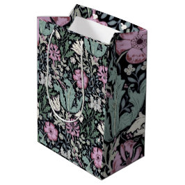 Bolsa De Regalo Mediana Papel pintado victoriano botánico de amapola de Wi