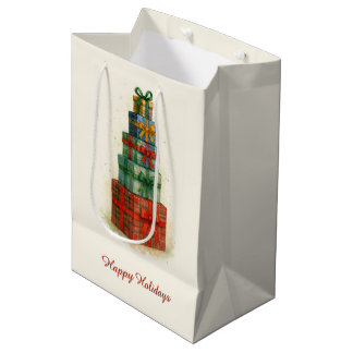 Bolsa De Regalo Mediana Paquetes Navideños Festivos 