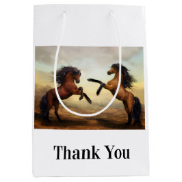 Bolsa De Regalo Mediana par de caballos salvajes