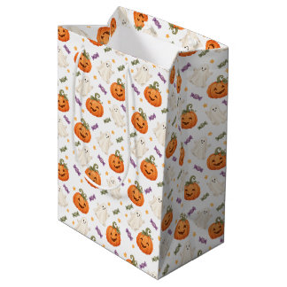 Bolsa de regalo mediana para fiesta de calabaza en