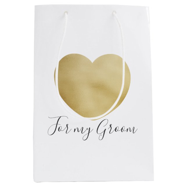 Bolsa De Regalo Mediana Para mi bolso del regalo del novio (Anverso)