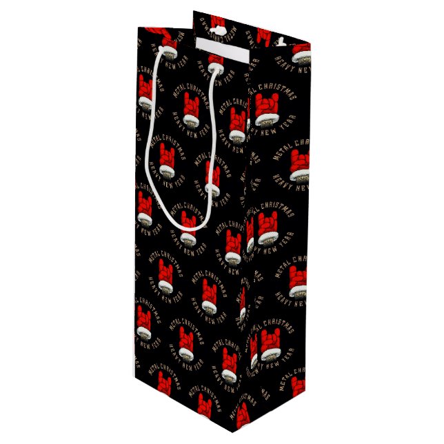 Bolsa de regalo mediana para Navidades Metalizado  (Angulo Anverso)