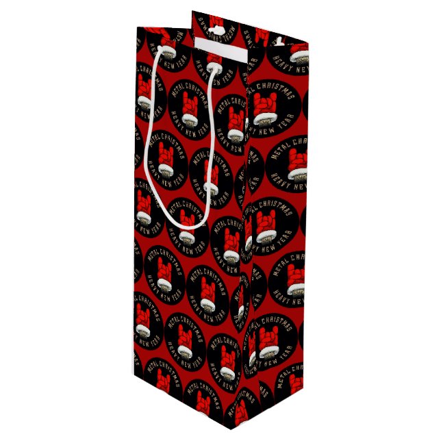 Bolsa de regalo mediana para Navidades Metalizado  (Angulo Anverso)