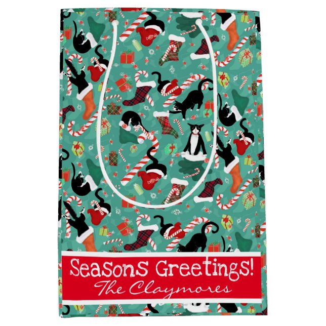 Bolsa de regalo mediana para Personalizados de gat (Anverso)