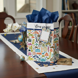 Bolsa de regalo mediana para viajar por el mundo