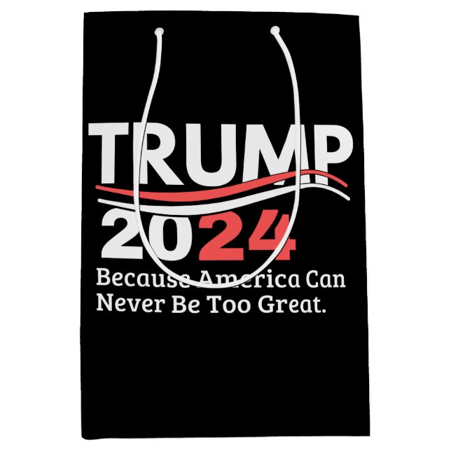 Bolsa De Regalo Mediana parachoque de trump 2024 (Anverso)