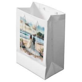 Bolsa De Regalo Mediana Pareja de Playa de Boda