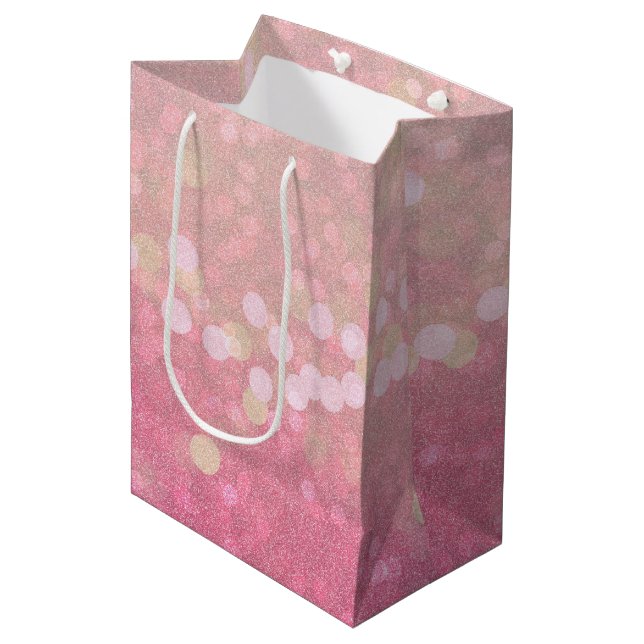 Bolsa De Regalo Mediana Parkle rosado (Angulo Anverso)