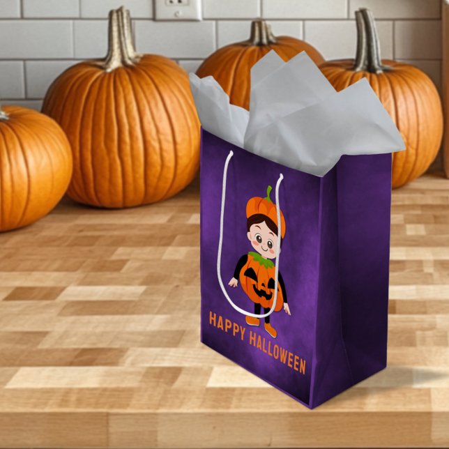 Bolsa De Regalo Mediana Partido Halloween para la Calabaza Infantil (Subido por el creador)