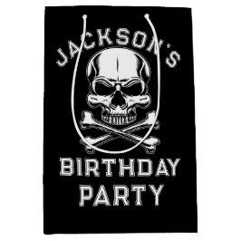 Bolsa De Regalo Mediana Partido Pirata de Adultos Buque de Adultos Negro