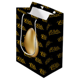 Bolsa De Regalo Mediana Pascua de huevos de oro