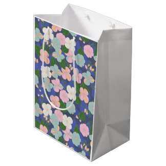 Bolsa De Regalo Mediana Pastel Flower Garden