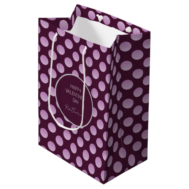 Bolsa De Regalo Mediana Pastel Polka Dots  (Angulo Anverso)