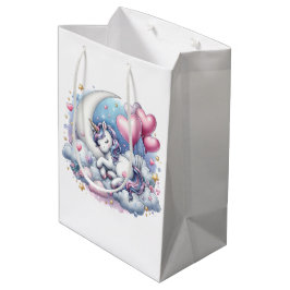 Bolsa De Regalo Mediana Pastel Unicorn