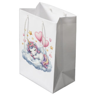 Bolsa De Regalo Mediana Pastel Unicorn