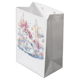 Bolsa De Regalo Mediana Pastel Unicorn