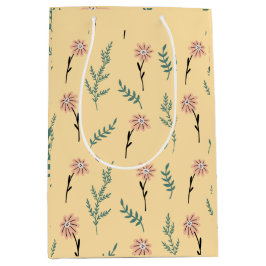 Bolsa De Regalo Mediana Pastel Wildflower Botanical Gift Bag
