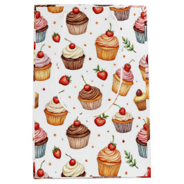 Bolsa De Regalo Mediana Pasteles y fresas