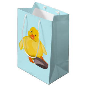 Bolsa De Regalo Mediana Pato amarillo lindo - dulce - elegir/añadir color