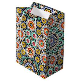Bolsa De Regalo Mediana Patrón boho tradicional mosaico marroquí