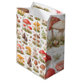 Bolsa De Regalo Mediana Patrón Caprichoso de Hongos – Botánica Vintage