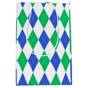 Bolsa De Regalo Mediana Patrón clásico de arglos - Fiesta de golf
