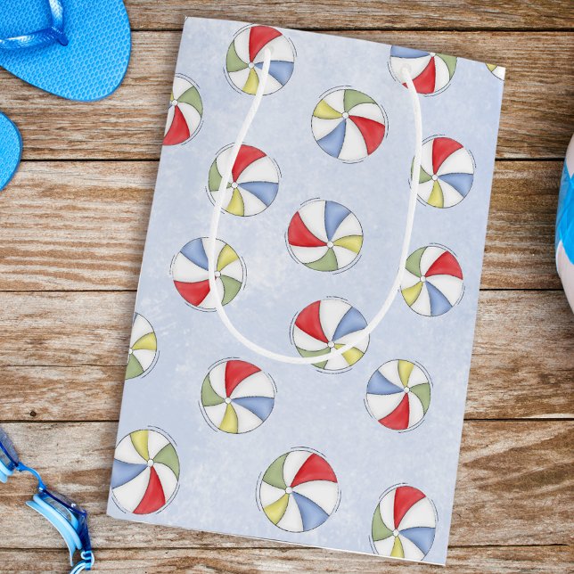 Bolsa De Regalo Mediana Patrón de bolas de agua de verano (Subido por el creador)