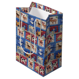Bolsa De Regalo Mediana Patrón de calcinación animal