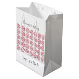 Bolsa De Regalo Mediana Patrón de círculo octagonal geométrico de resumen 