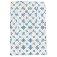 Patrón de copo de nieve retro bastante azul acuare
