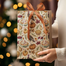 Patrón de cosecha de Acción de Gracias Vintage | C