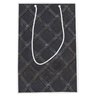 Bolsa De Regalo Mediana Patrón de diamante Metalizado de hierro