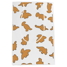 Bolsa De Regalo Mediana Patrón de Dino Nuggets