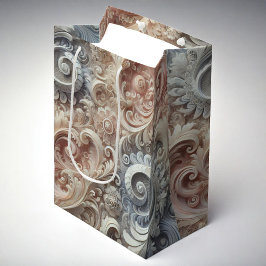 Bolsa De Regalo Mediana Patrón de encaje de degradado elegante