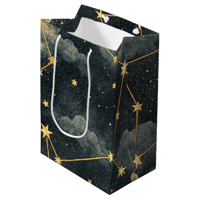 Bolsa De Regalo Mediana Patrón de estrellas de constelación celestial (1) (Angulo Anverso)