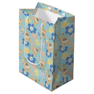 Bolsa De Regalo Mediana Patrón de flor Scooby-Doo de Cuppy
