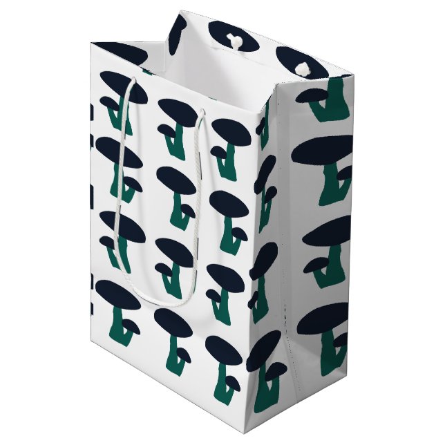Bolsa De Regalo Mediana Patrón de hongo corto (Angulo Anverso)