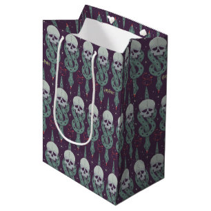 Bolsa De Regalo Mediana Patrón de icono geométrico de la Marca Oscura