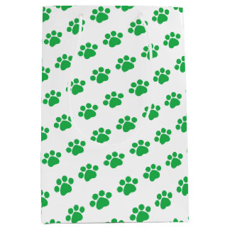 Bolsa De Regalo Mediana Patrón de impresión verde
