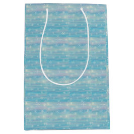 Bolsa De Regalo Mediana Patrón de invierno en acuarela