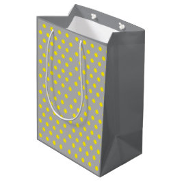 Bolsa De Regalo Mediana Patrón de lunares con salpicaduras soleado